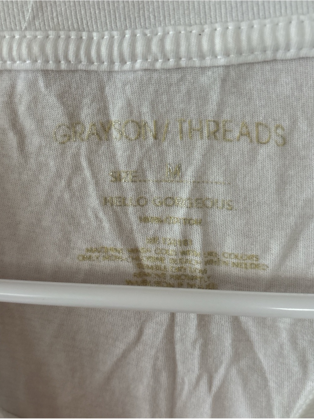 Grayson Threads White Tee with Yellow, Pink & Purple Flamingo Graphic - Picture 2 of 3